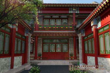 四合院會(huì)所庭院設(shè)計(jì)效